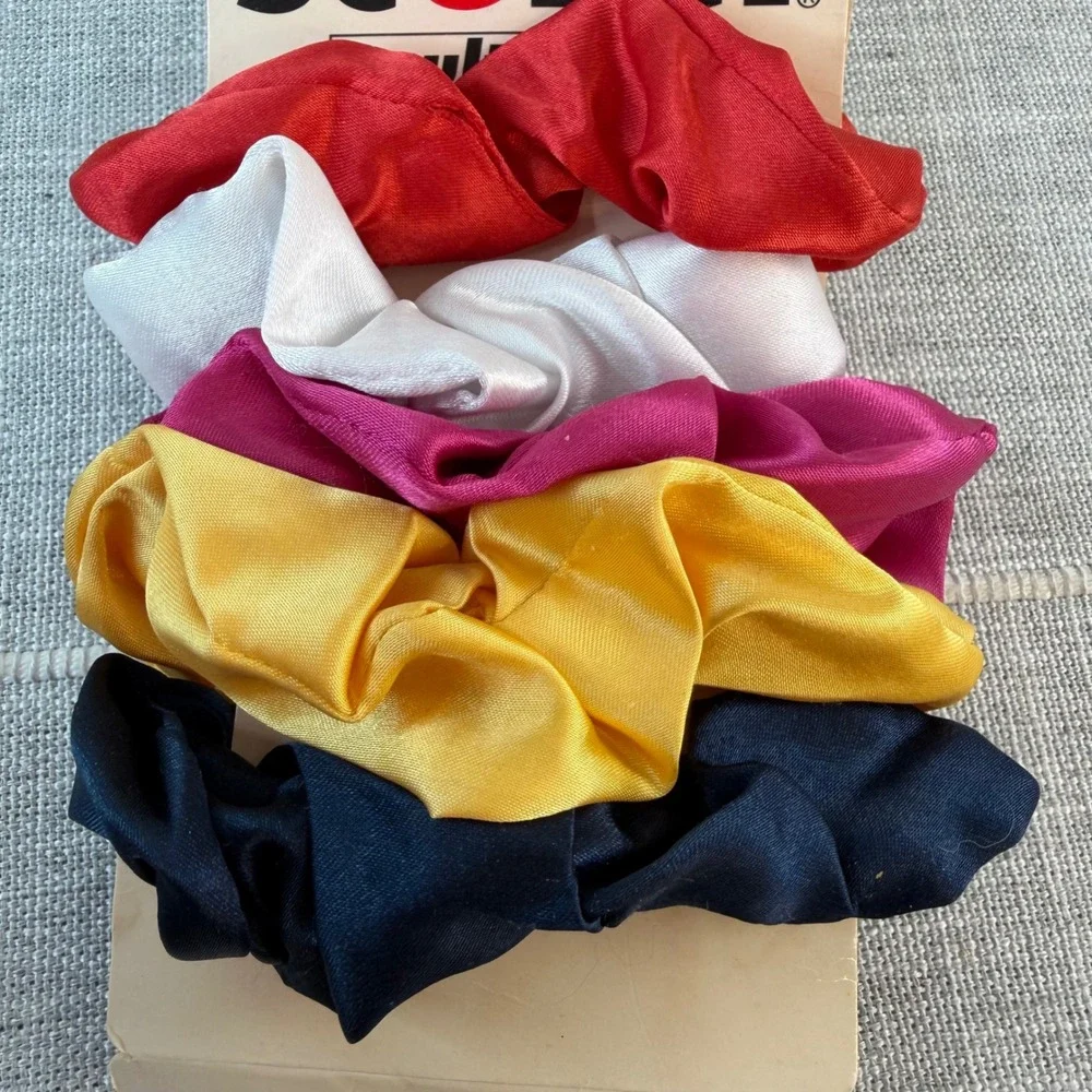 Scunci Satin Scrunchie Vintage 90s Y2K 5 Pack 13899 Scrunchys